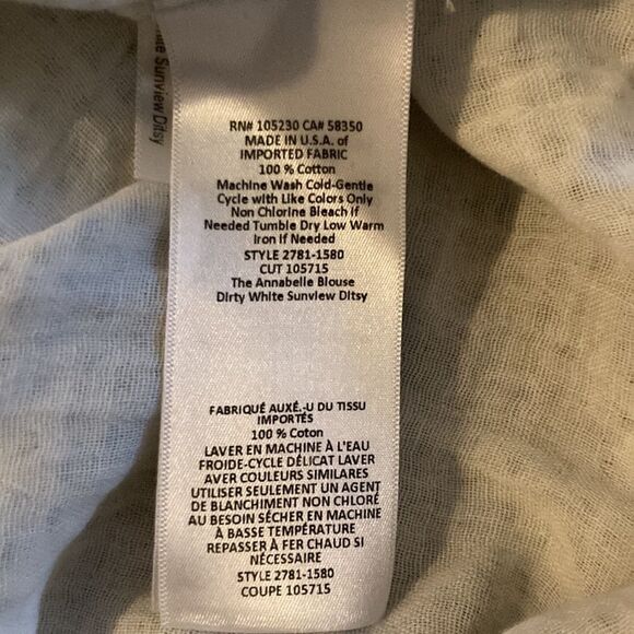 Current Elliott Women's AnnaBelle Popover Blouse - Picture 8 of 12